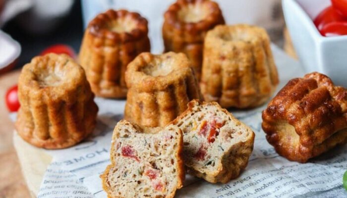 Recette de cannelés keto aux tomates séchées et au basilic