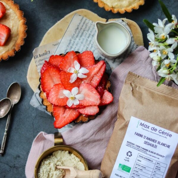 Tarte aux fraises Farine d'amande blanchie-2