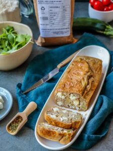 Cake salé courgette feta Farine d'avoine_