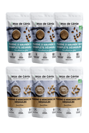 Pack farines : farine d’amande et farine de cacahuète