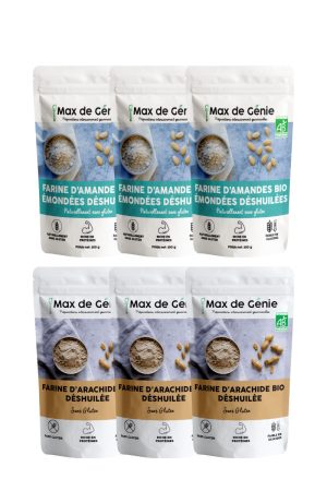 Pack farines : farine d’amande et farine de cacahuète
