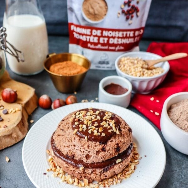 Bowl cake farine de noisette et pâte à tartiner