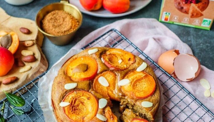Recette de gâteau moelleux amandes – abricots IG BAS