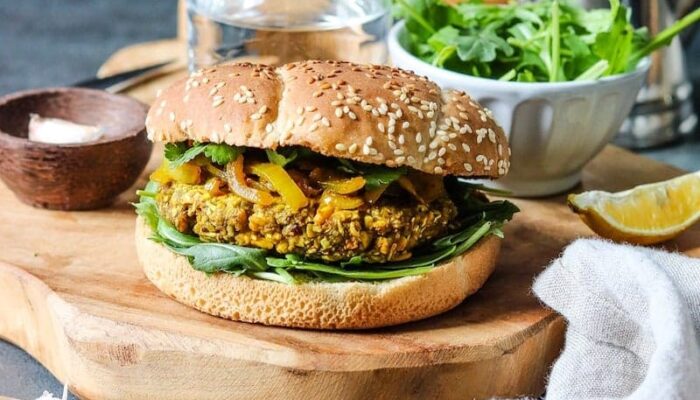 Recette de burger Indien végétarien IG BAS