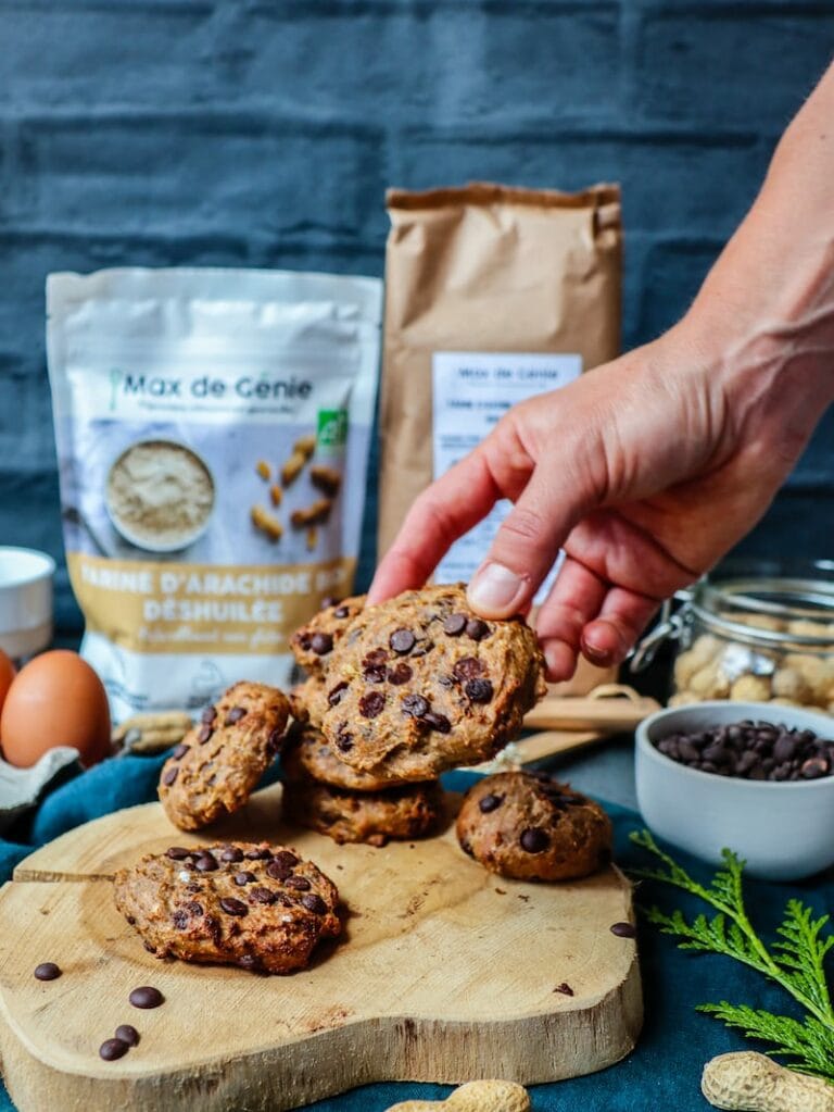 Fit cookie banane farine de cacahuète-3