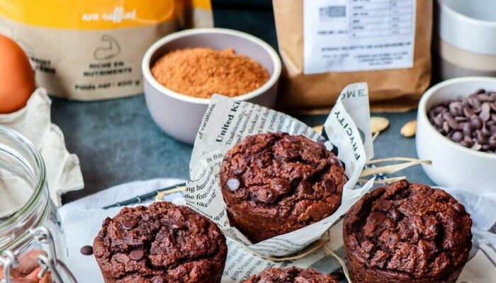 Recette de fit muffins IG BAS au chocolat