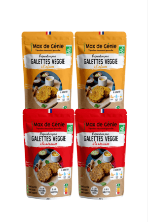 Pack Préparations Galettes veggie x 4