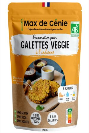 Préparation pour Galettes Veggie à l’Indienne