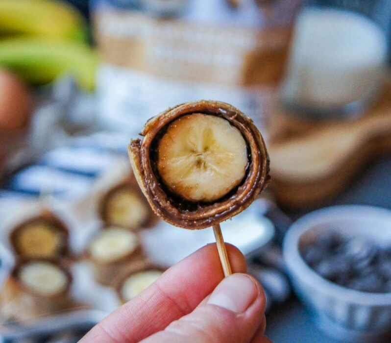 Chandeleur 2023 - Roulés Crêpes Bananes Avoine Cacahuète