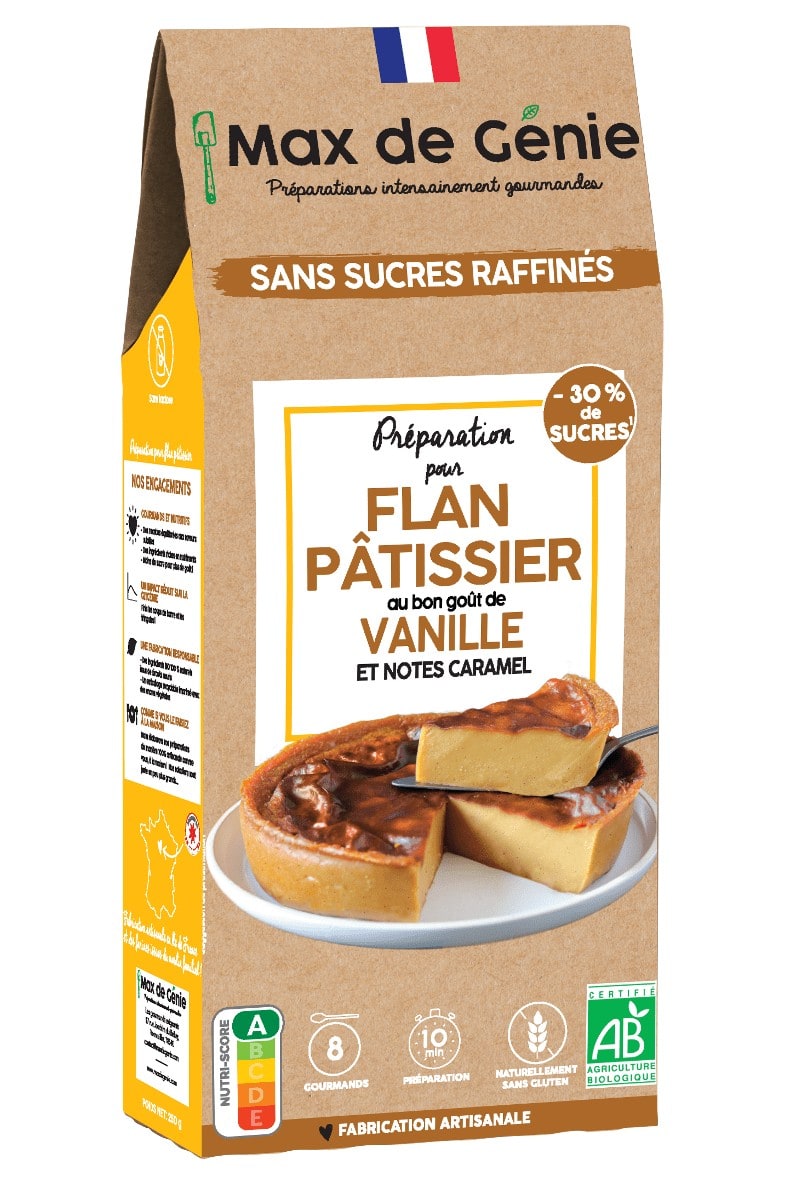 Flan patissier pack Shot site internet