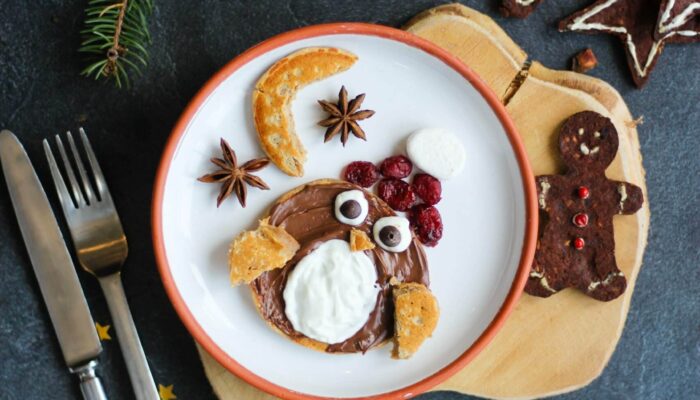 Recette de pancakes hibou de Noël