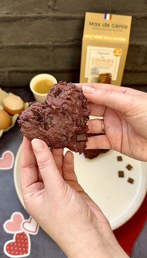 Cookie coeur Saint-Valentin