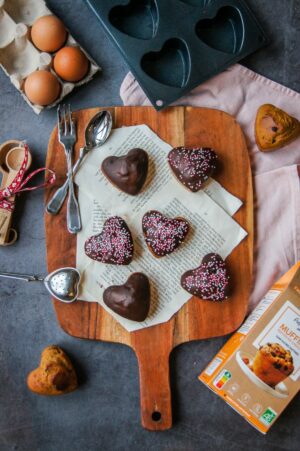 Muffins coeur St Valentin