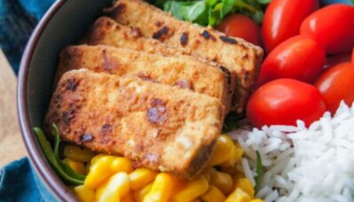 Recette de tofu pané à la farine de cacahuète