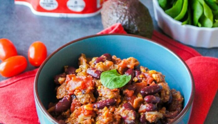 Recette de chili végétarien et IG bas