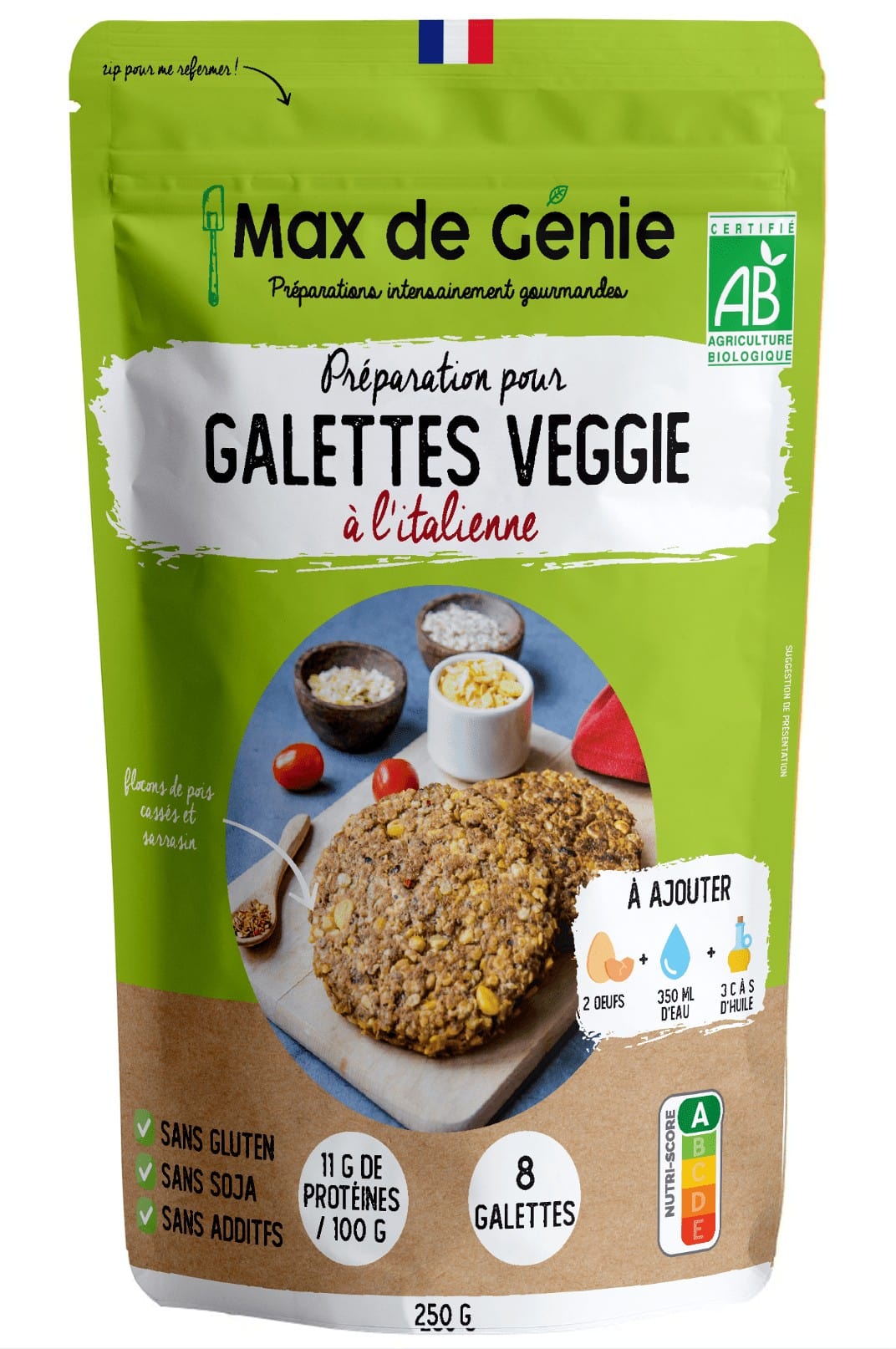 Photo Site internet Pack Galette veggie à l'italienne 2