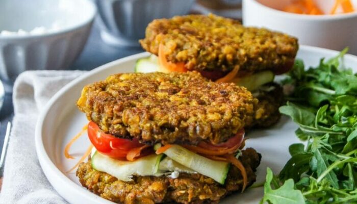 Recette de burger de galettes végétariennes aux légumes