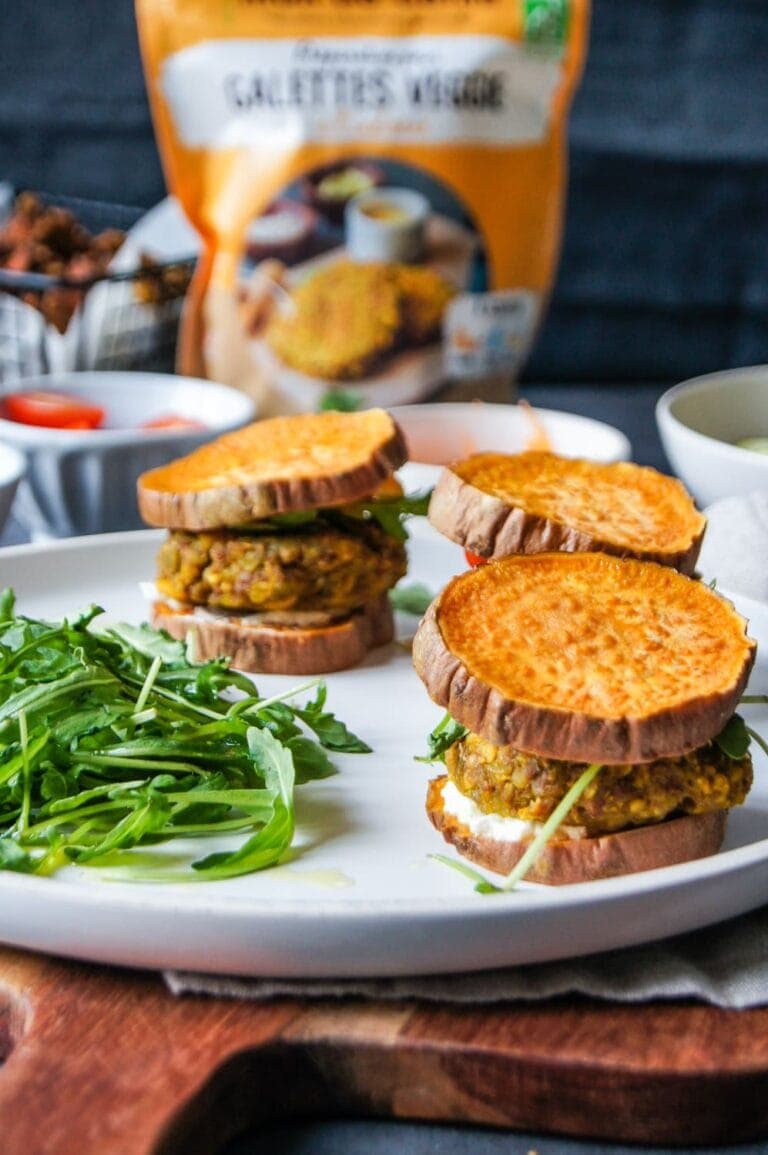 Burger patate douce galettes veggie indienne