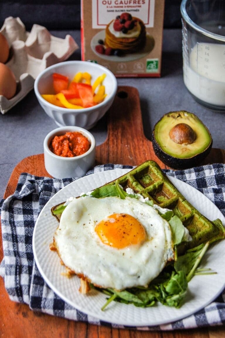 Gaufre aux épinards_-2