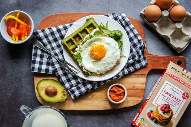 Gaufre aux épinards