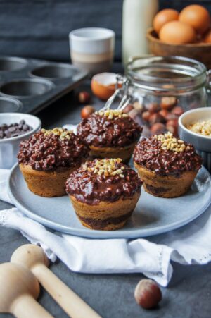 Cake Marbré façon rocher en mini Muffins