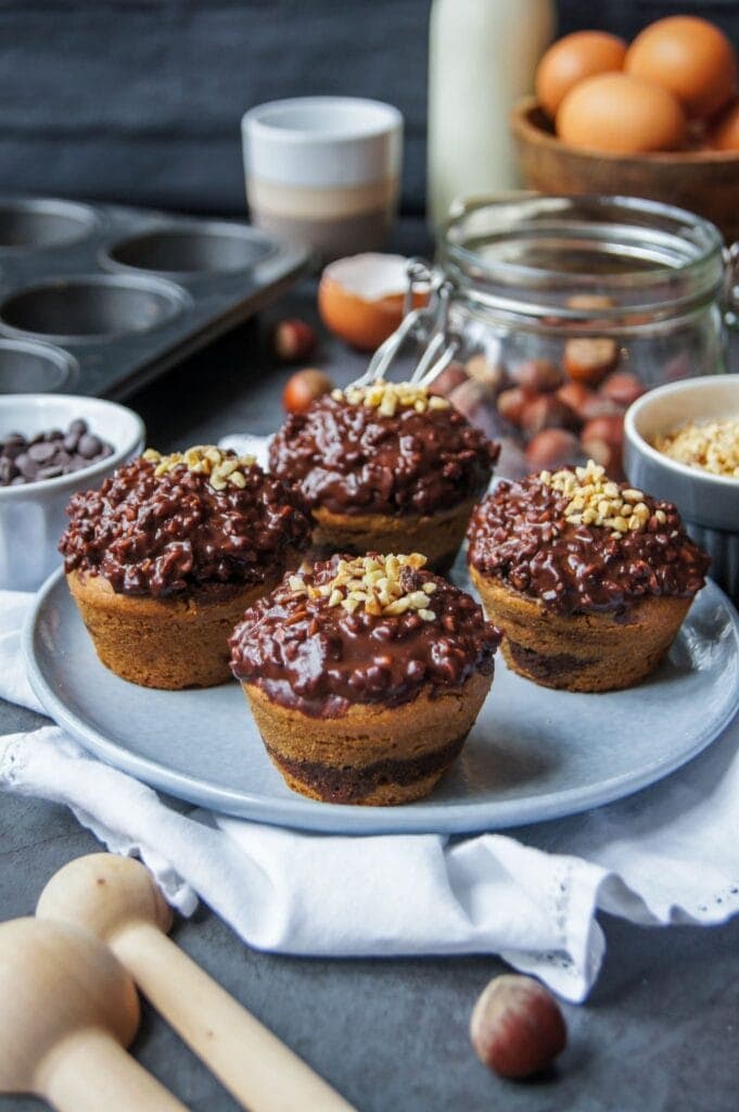 Cake Marbré façon rocher en mini Muffins