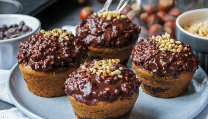 Recette de muffins marbrés IG bas et sans gluten façon rocher