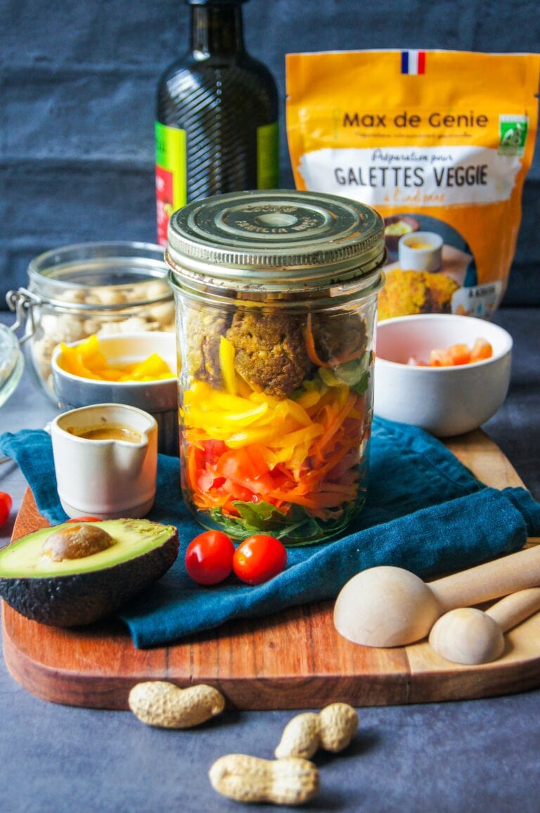 Salad Jar Falafels galette veggie