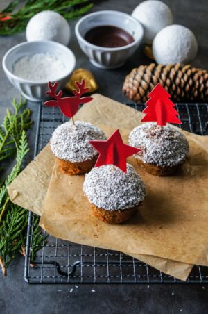 Marbré en Muffins de Noël sans gluten et IG bas