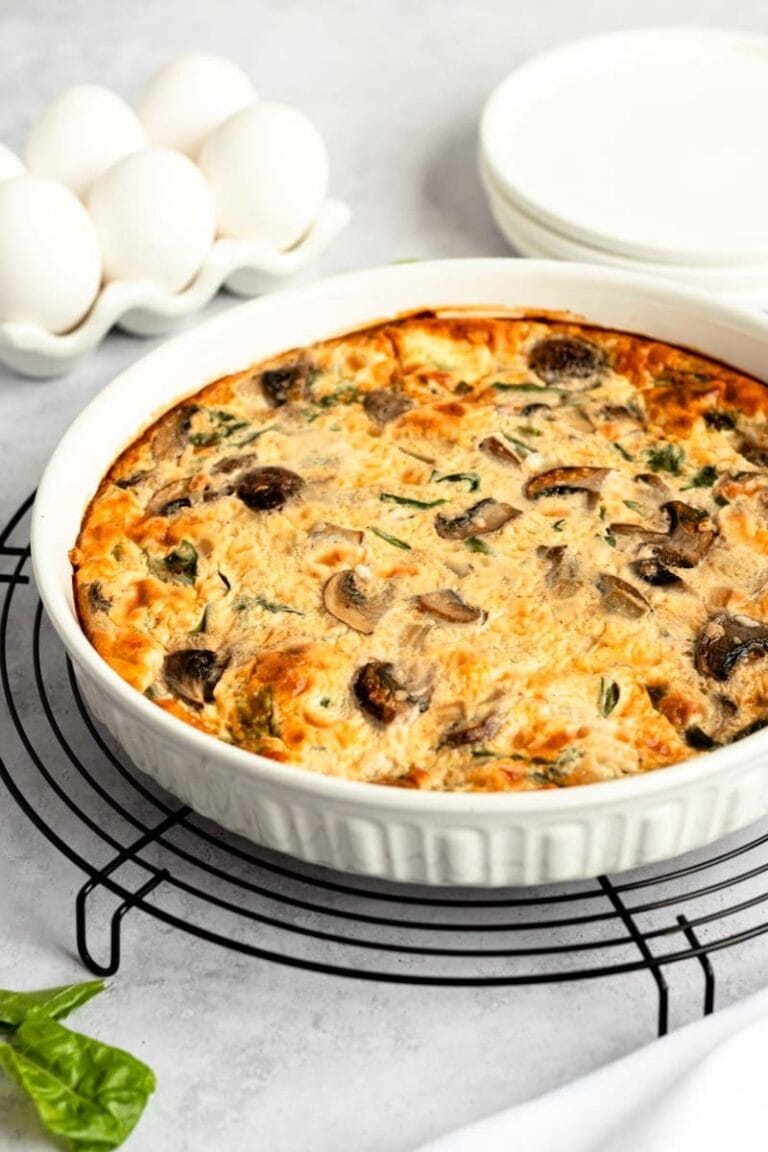 Quiche sans pâte champignon