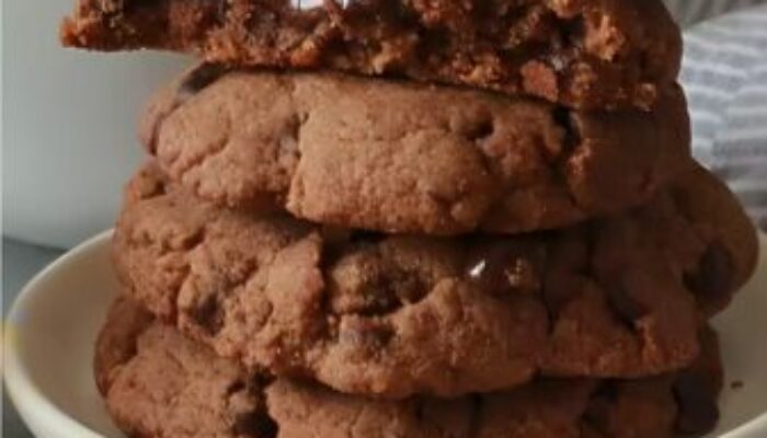 Recette de cookies à la cacahuète avec un cœur fondant au chocolat IG bas