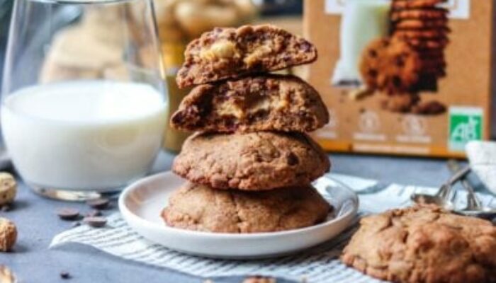 Recette de cookies à la farine de cacahuète fourrés au beurre de cacahuète IG bas