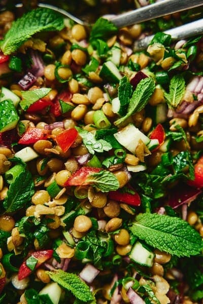 Salade de lentille ig bas