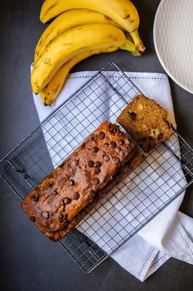 banana bread chocolat