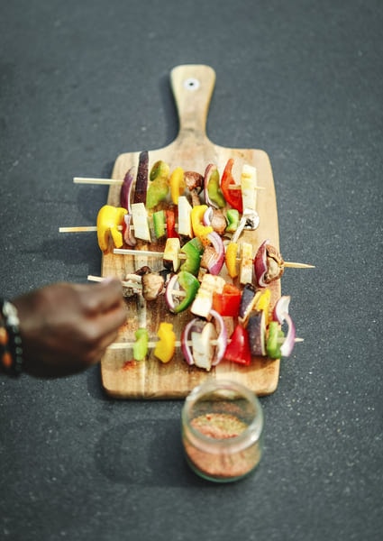Brochettes de légumes ig bas