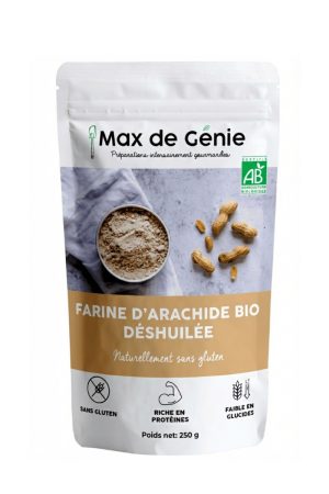 Farine de cacahuète bio déshuilée (250g)