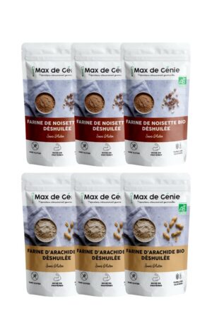 Pack farines : farine de noisette et farine de cacahuète