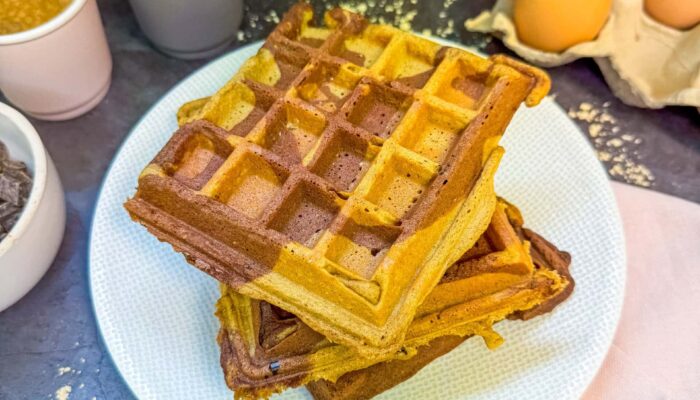 Recette de gaufres marbrées IG bas