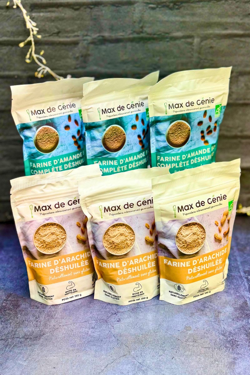 pack farine amandes complètes et cacahuète