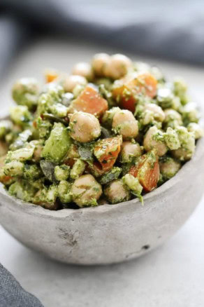Recette de salade de pois chiche d’été IG bas